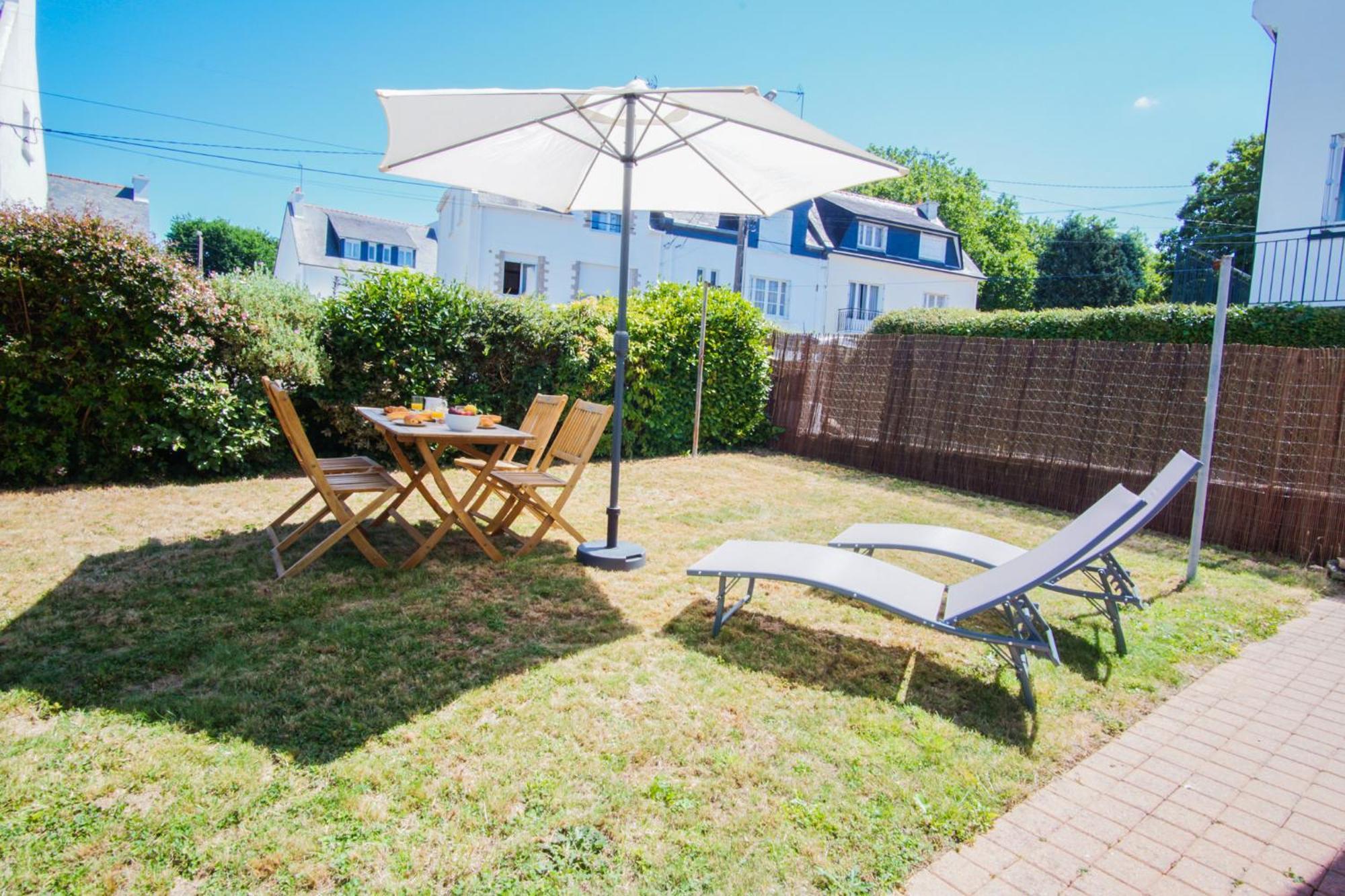 -Le Sentier- Elegant T3 Avec Jardin Proche Mer Concarneau Buitenkant foto